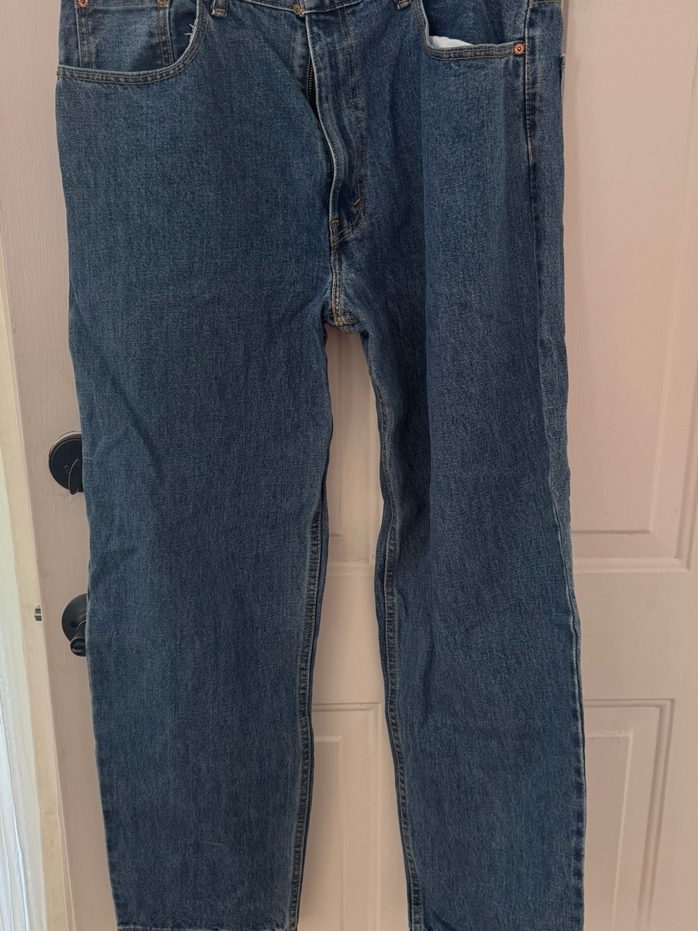 Levi's Men’s Straight-Leg Jeans - Dark Blue Denim